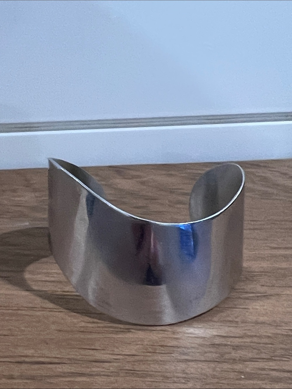 Rare Vintage Italian Designer Boutique 925 Sterling Silver Cuff Bracelet
